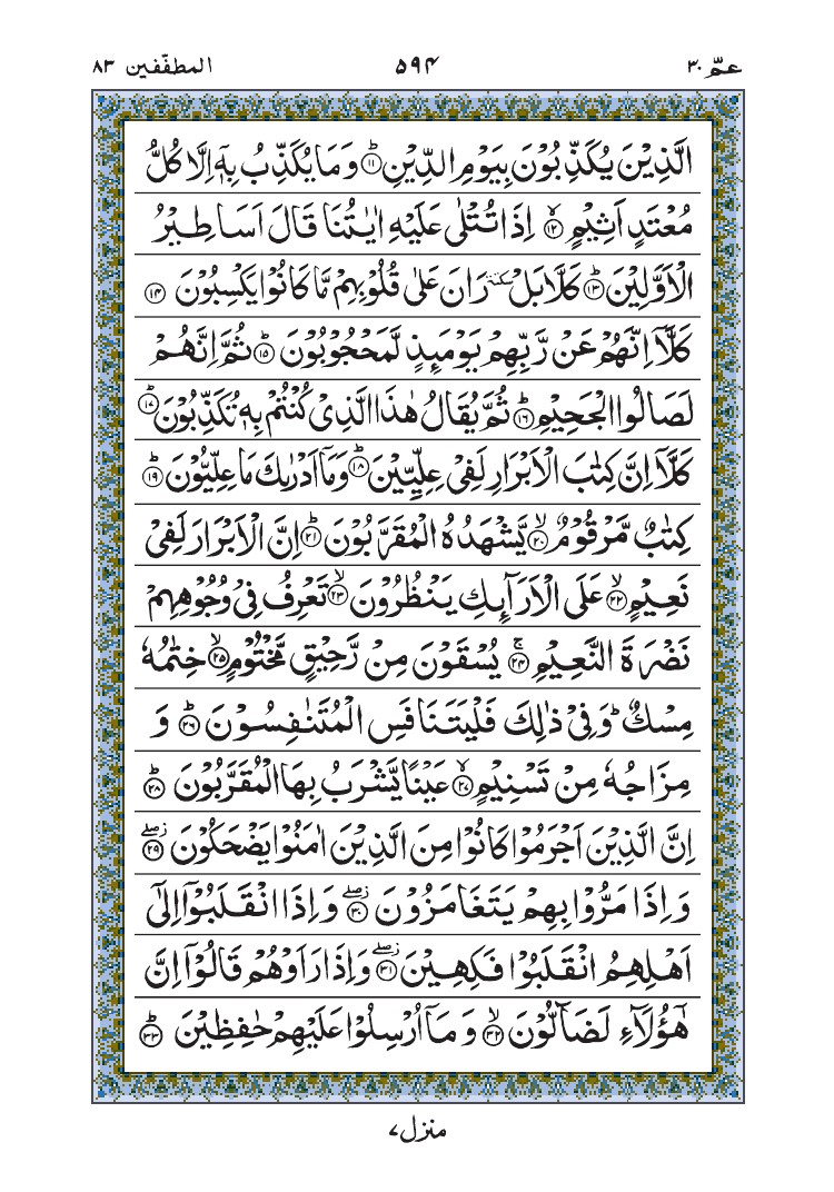 سورة المطففين